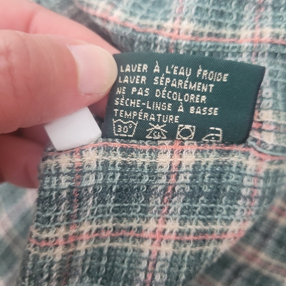 Royal Robbins green plaid short sleeve polo shirt size medium - Picture 8 of 8